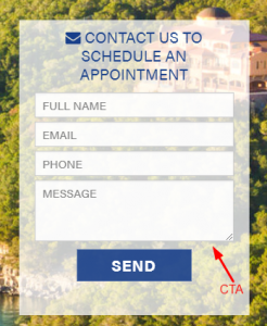 Contact Form on Landing Page Screenshot Contact Form on Landing Page Screenshot